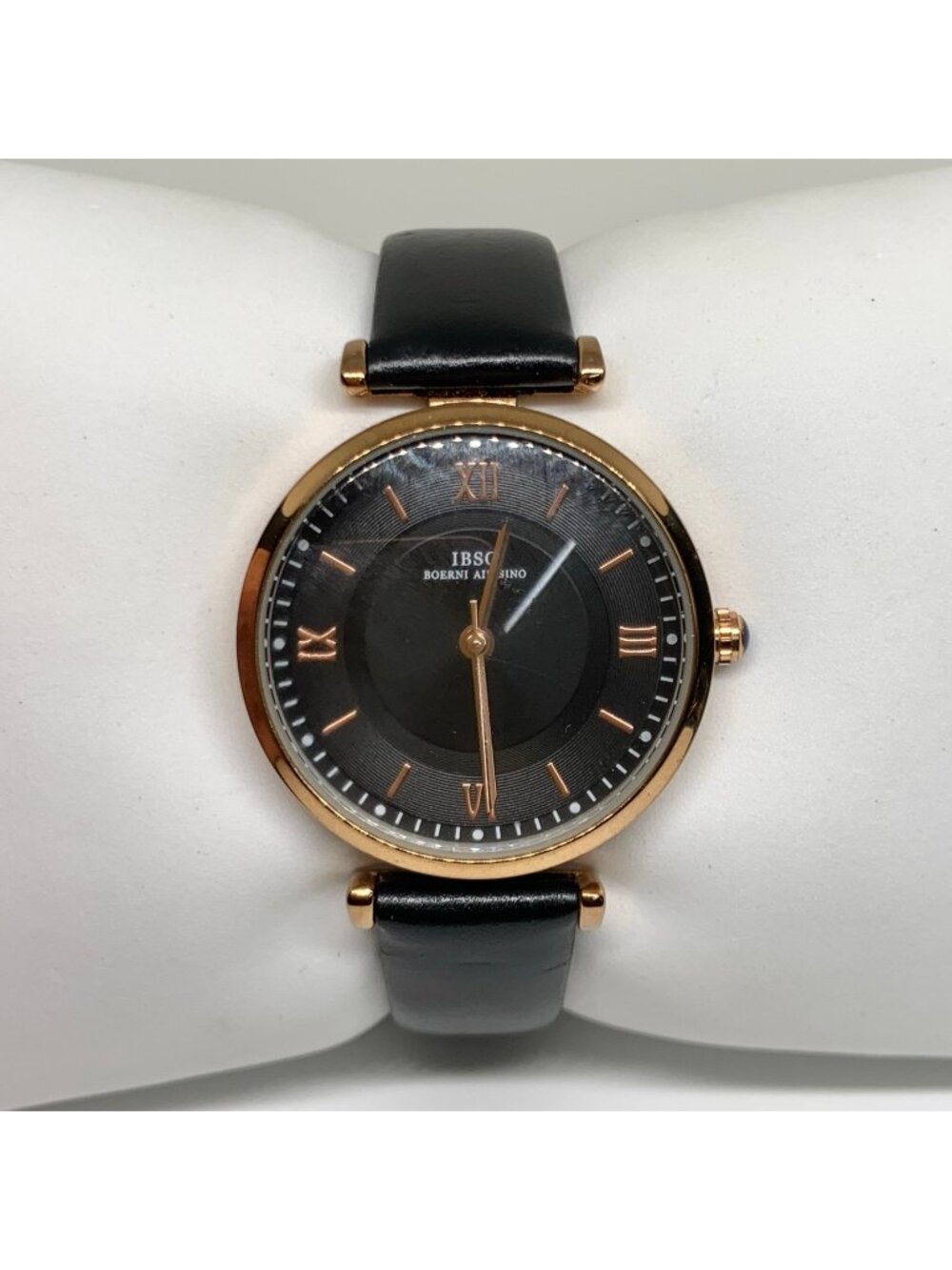 Vintage IBSO Boerni Aibisino Quartz women’s Watch S6602L gold tone 32mm running